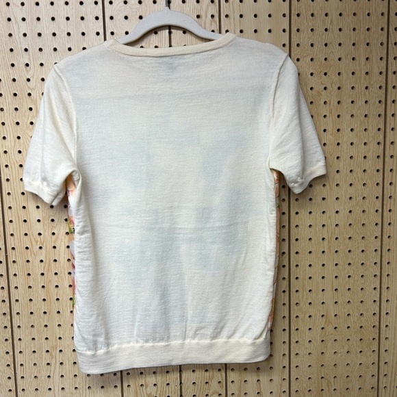 - J.Crew Merino Wool Floral Top - Picture 5 of 6